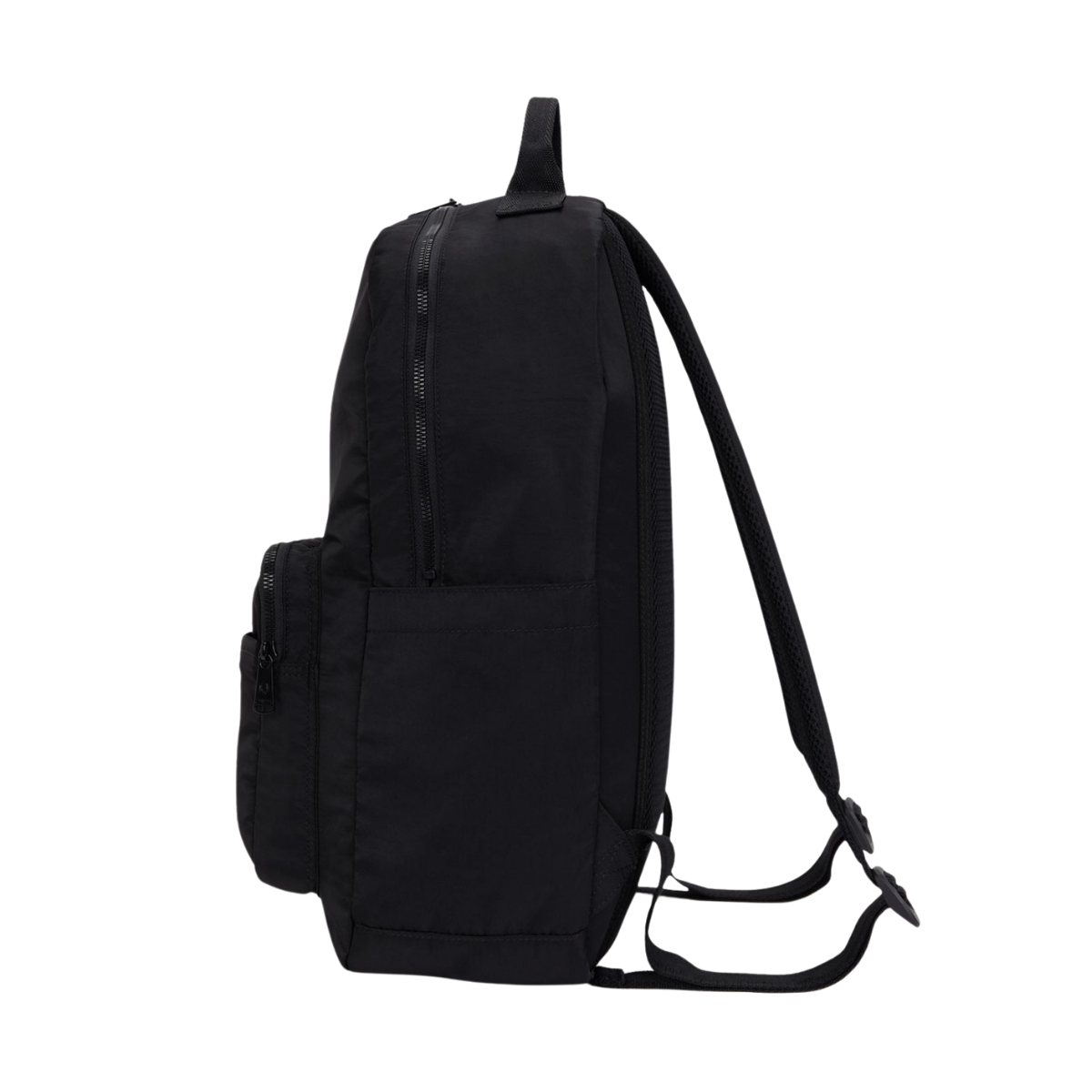 Crinkle Nylon Backpack - Black
