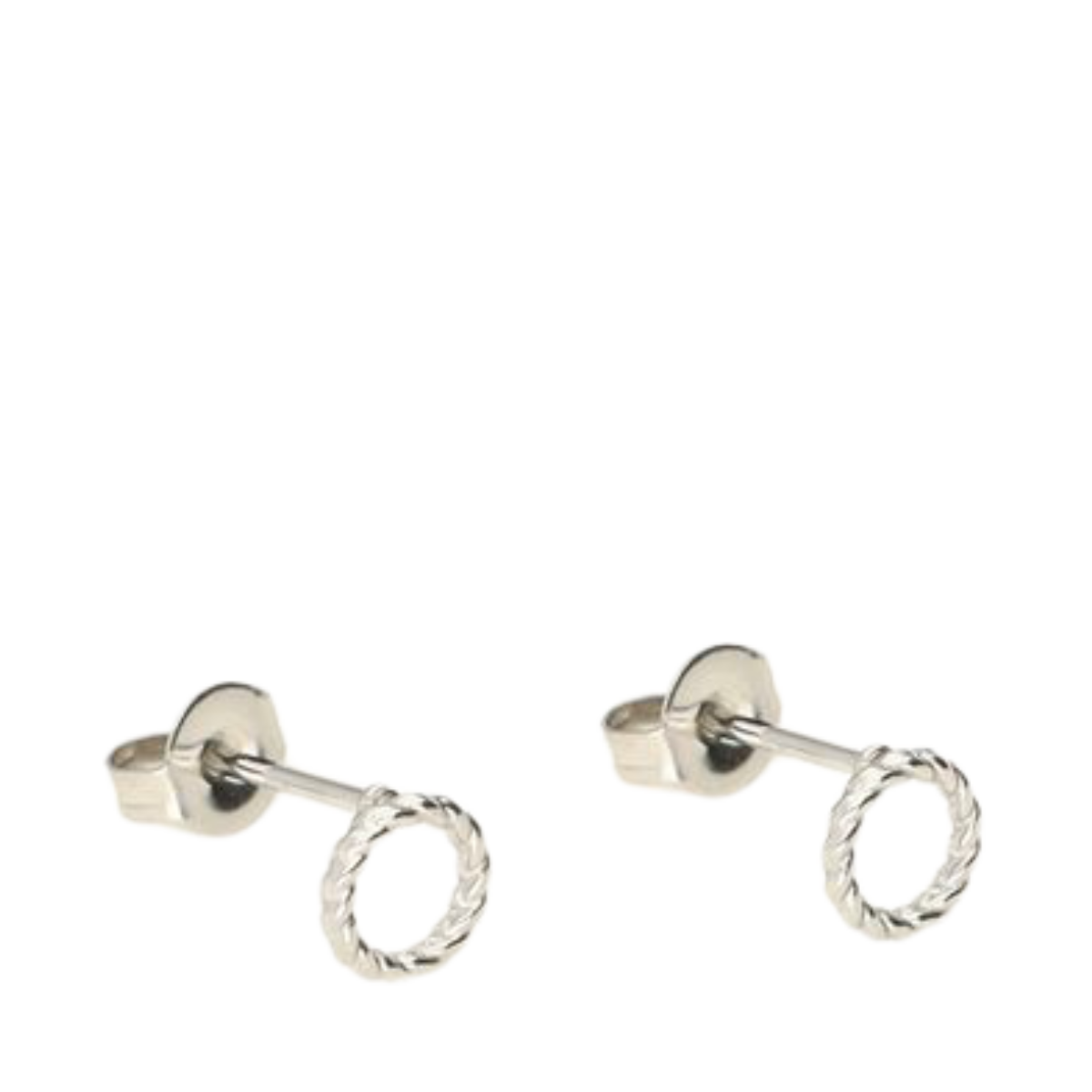 Ear studs round - Silver