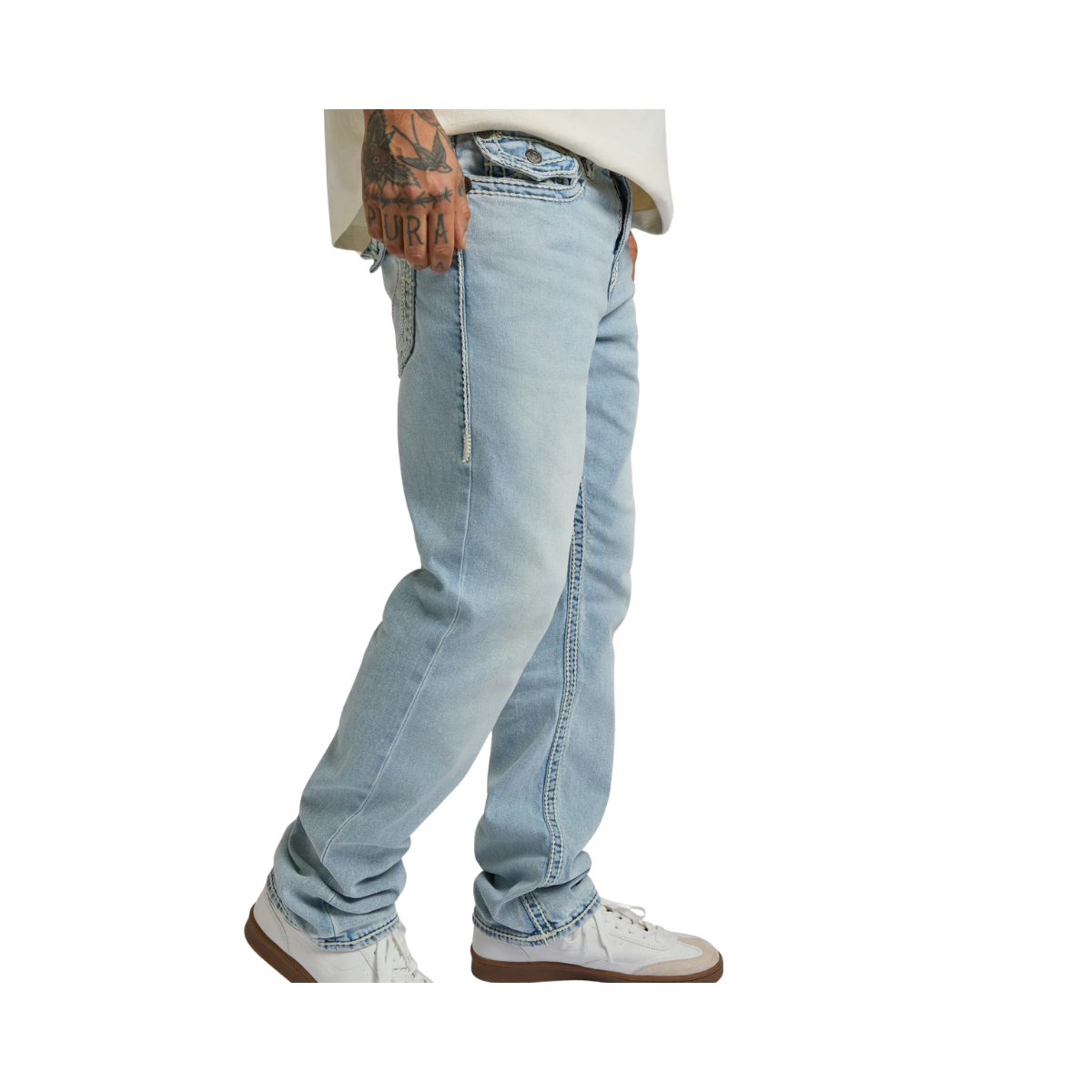 Ricky Sn Flap - JMCL Coastline Ash Light Wash