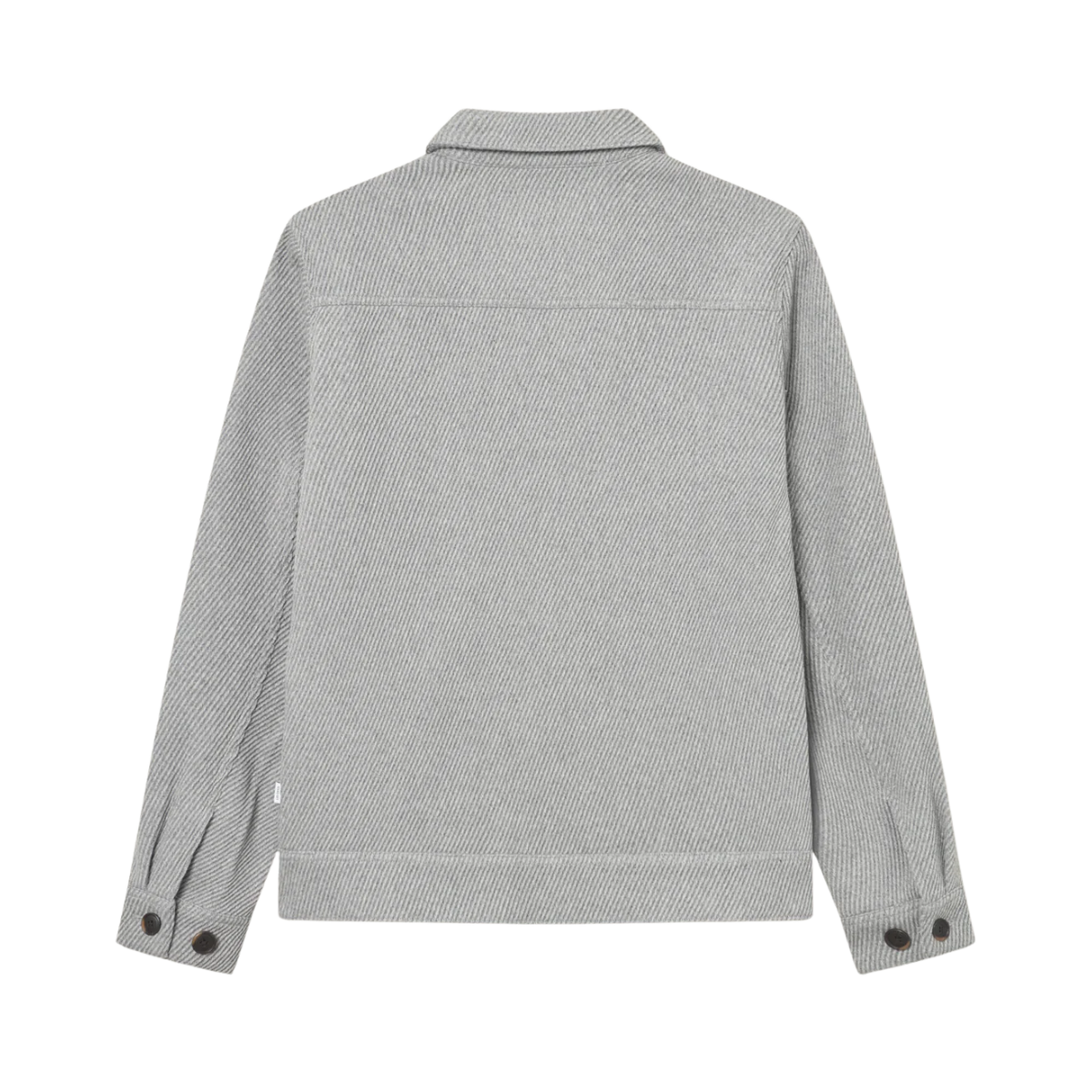 Nash Twill Wool Jacket - Grey Melange