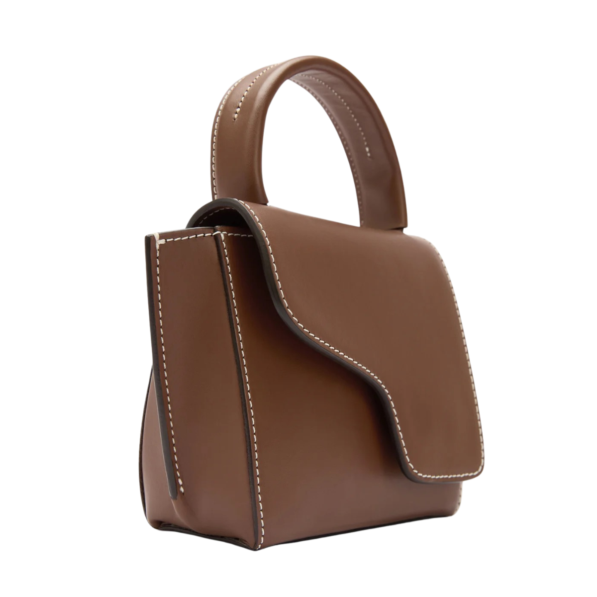 Montalcino Leather Mini Handbag - 1079 Cannella