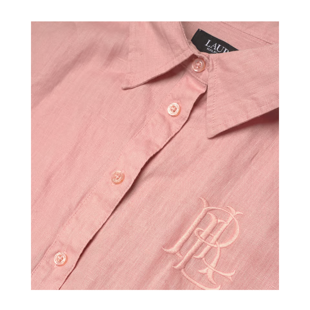 Broono SS Button Front Shirt - Pink