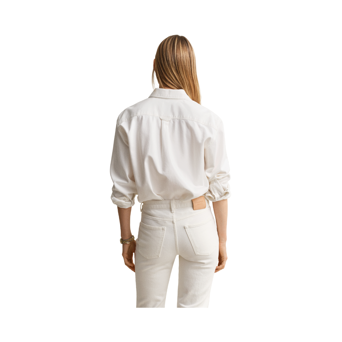 Rel Pocket Denim LS Shirt - Eggshell