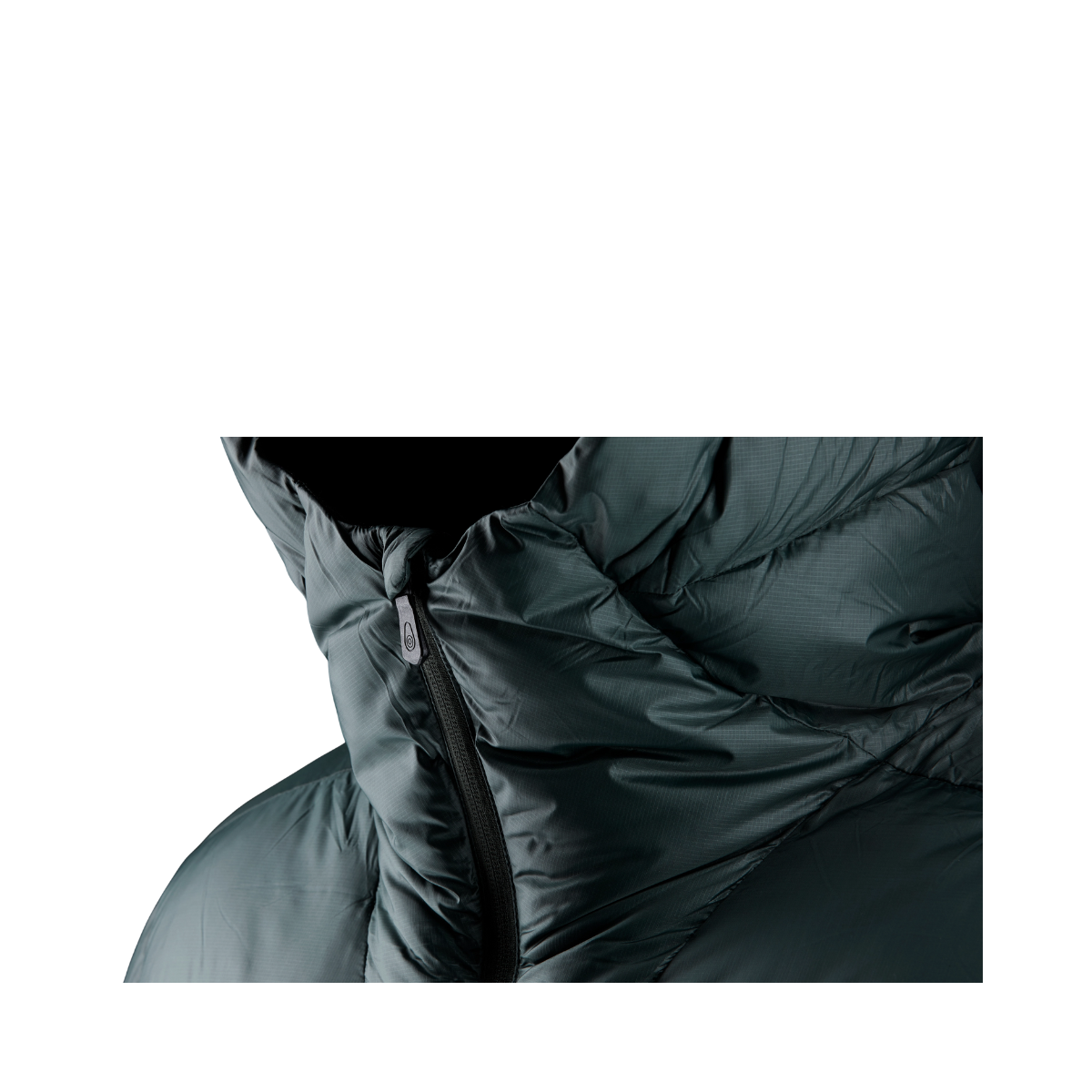 Cloud Down Hood - Aurora Green