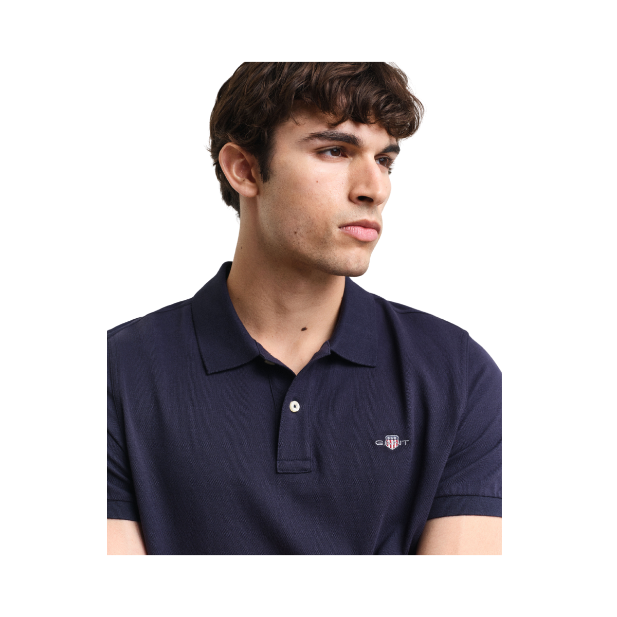 Shield SS Pique Polo - Evening Blue