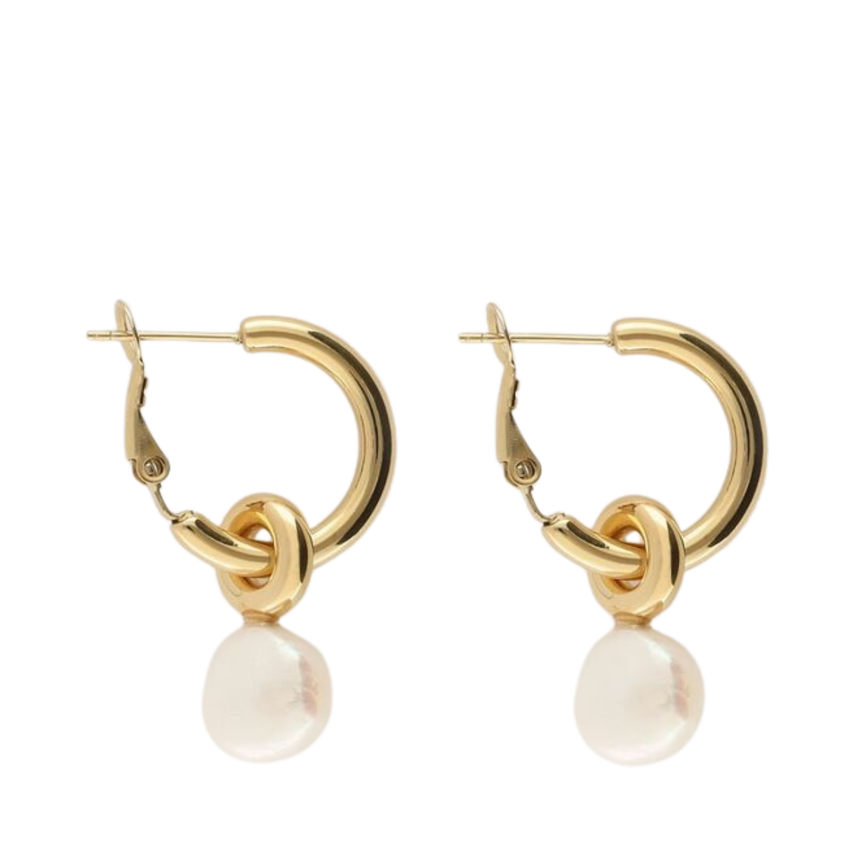 Oorringen Met Parel - 1200 Gold