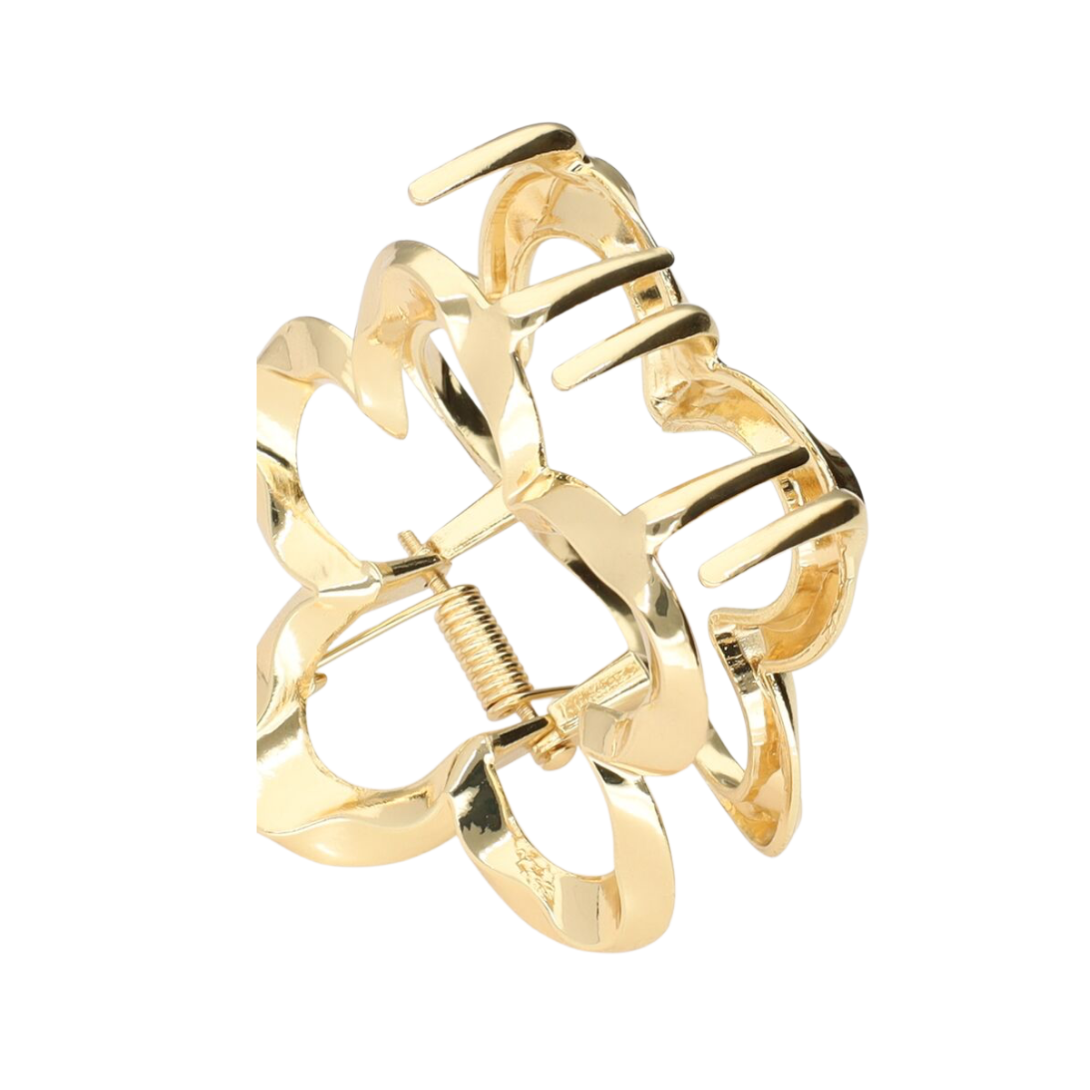 Hairclip flower twisted - Gold