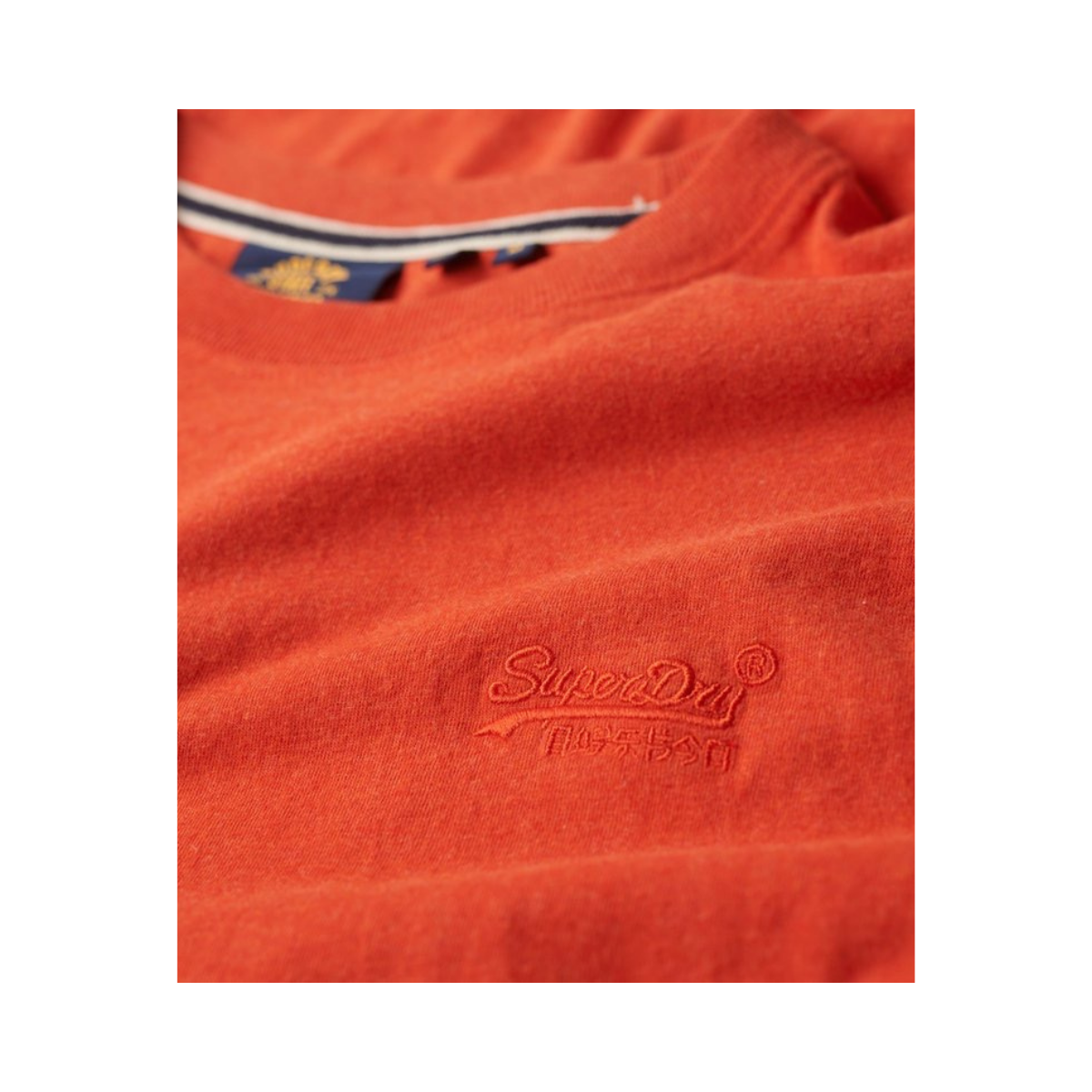 Essential Logo EMB Tee - Bright Orange Marl