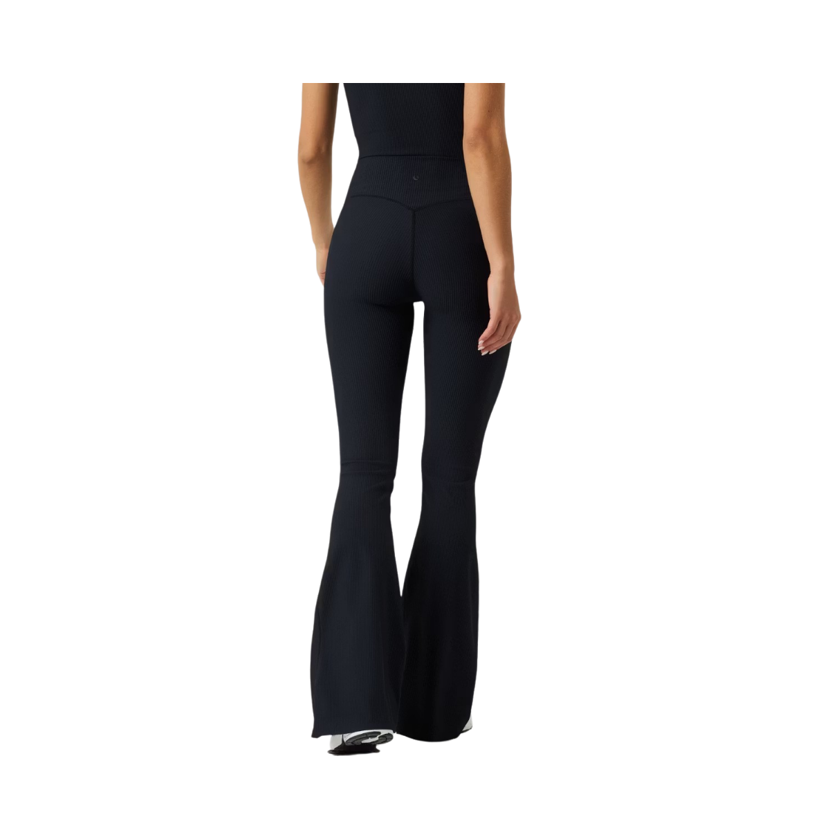 Studio Ribbed Flare Tights Regular - Black Beauty