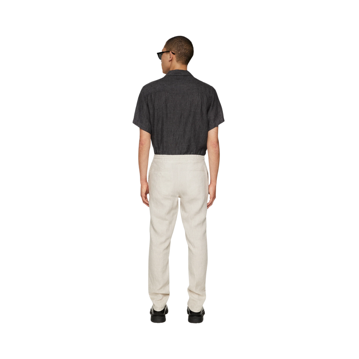 Soren Drape Linen Pants - Moonbeam