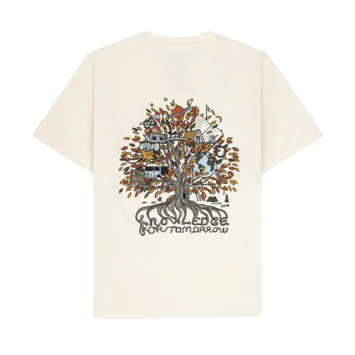 Back print t-shirt - White Multi