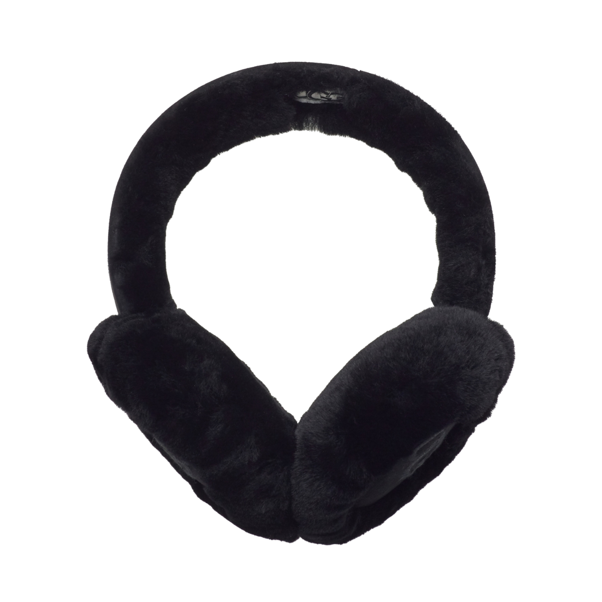 Sheepskin Embroidery Logo Earmuff - Black