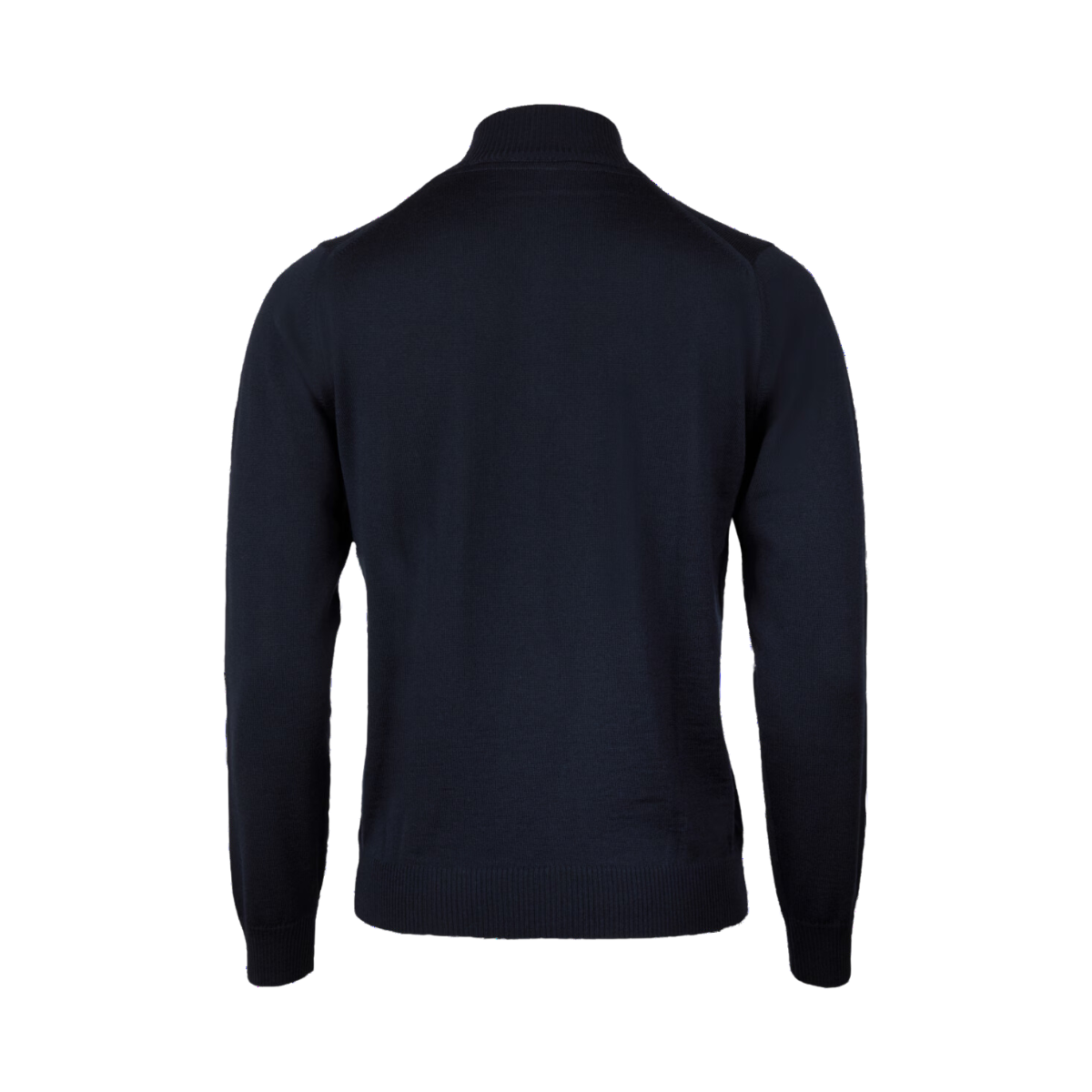 Pullover Knitted Half Zip - Black