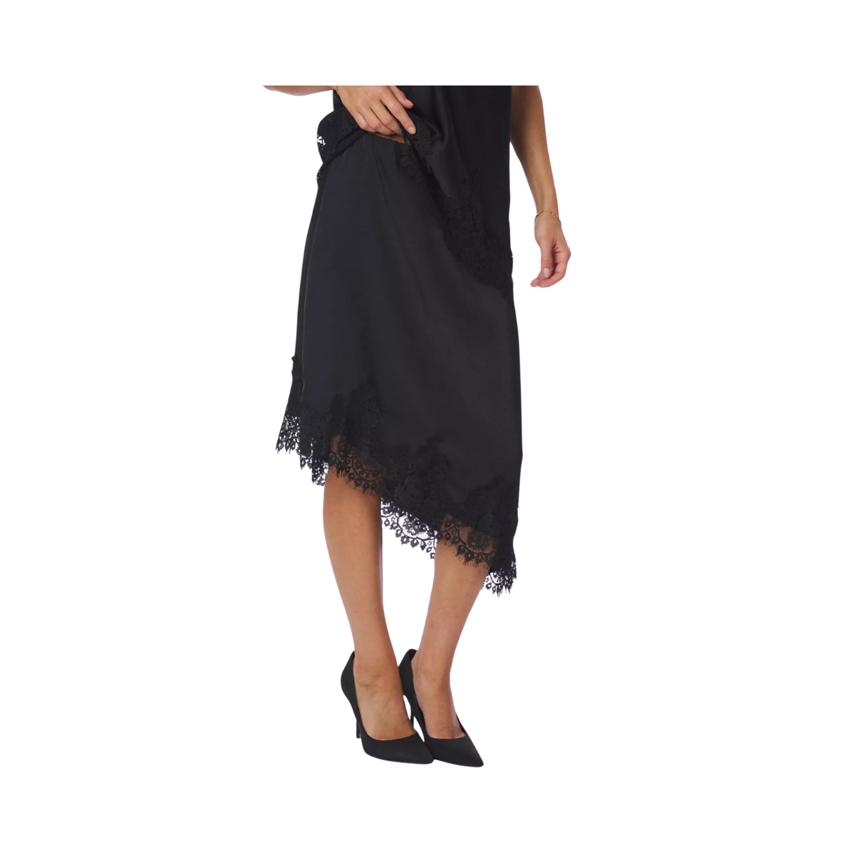 Fiora Lace Skirt - Black