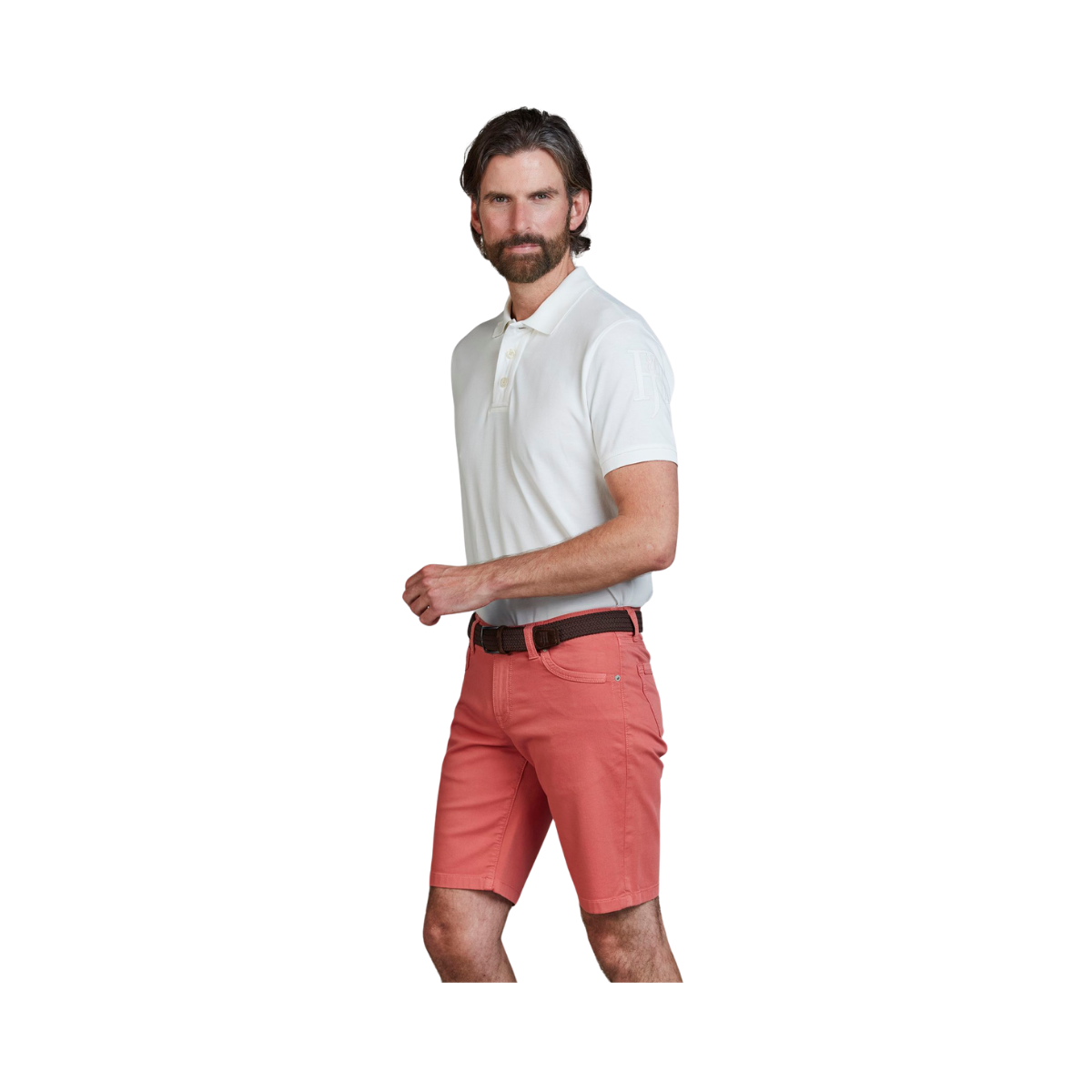 5-Pkt Pan Oxford Shorts - Soft Red