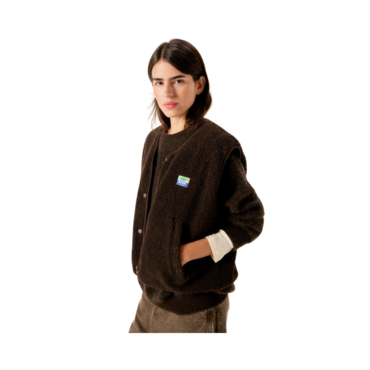 Veste Ample Sm - Marronnier Chine