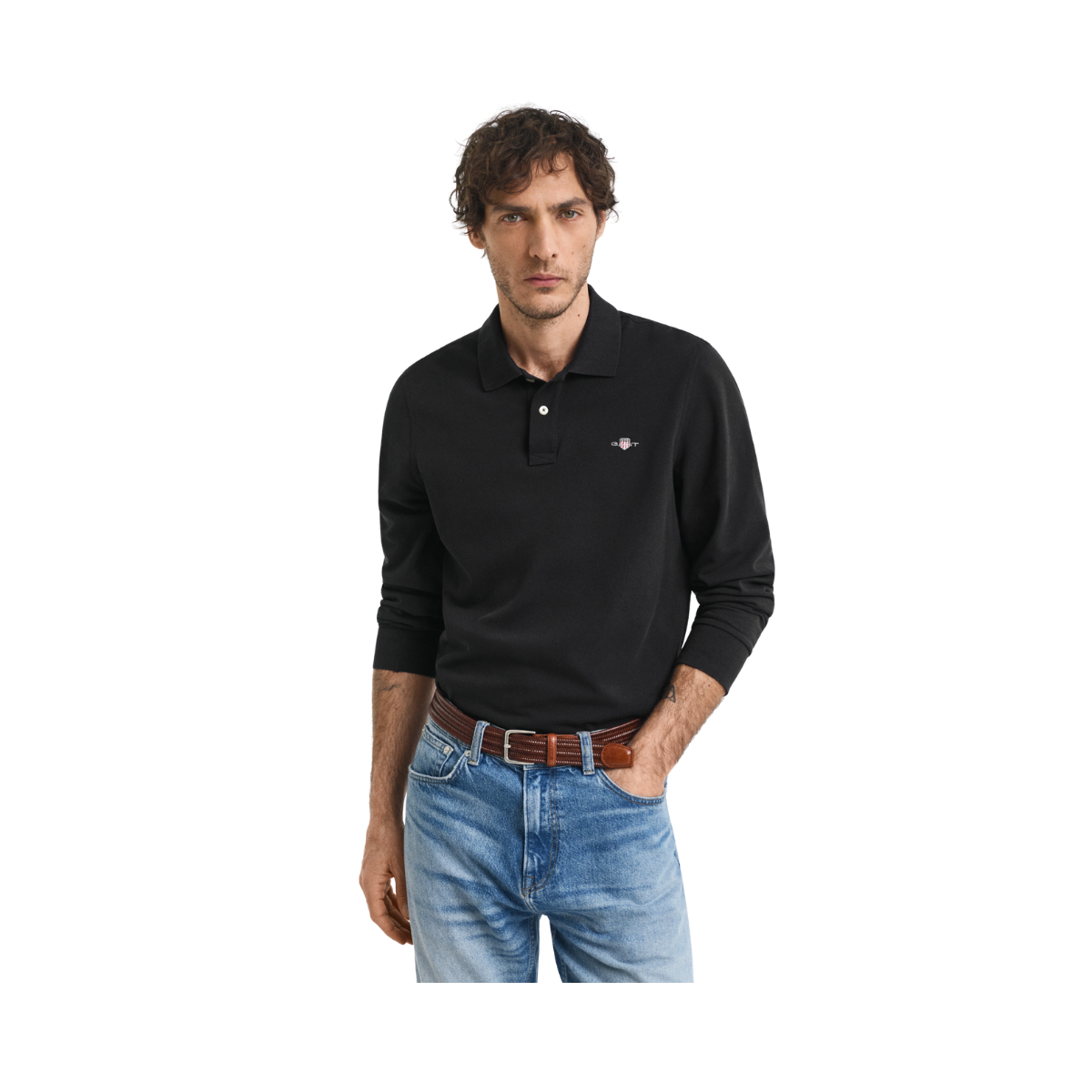 Shield LS Pique Rugger - Black