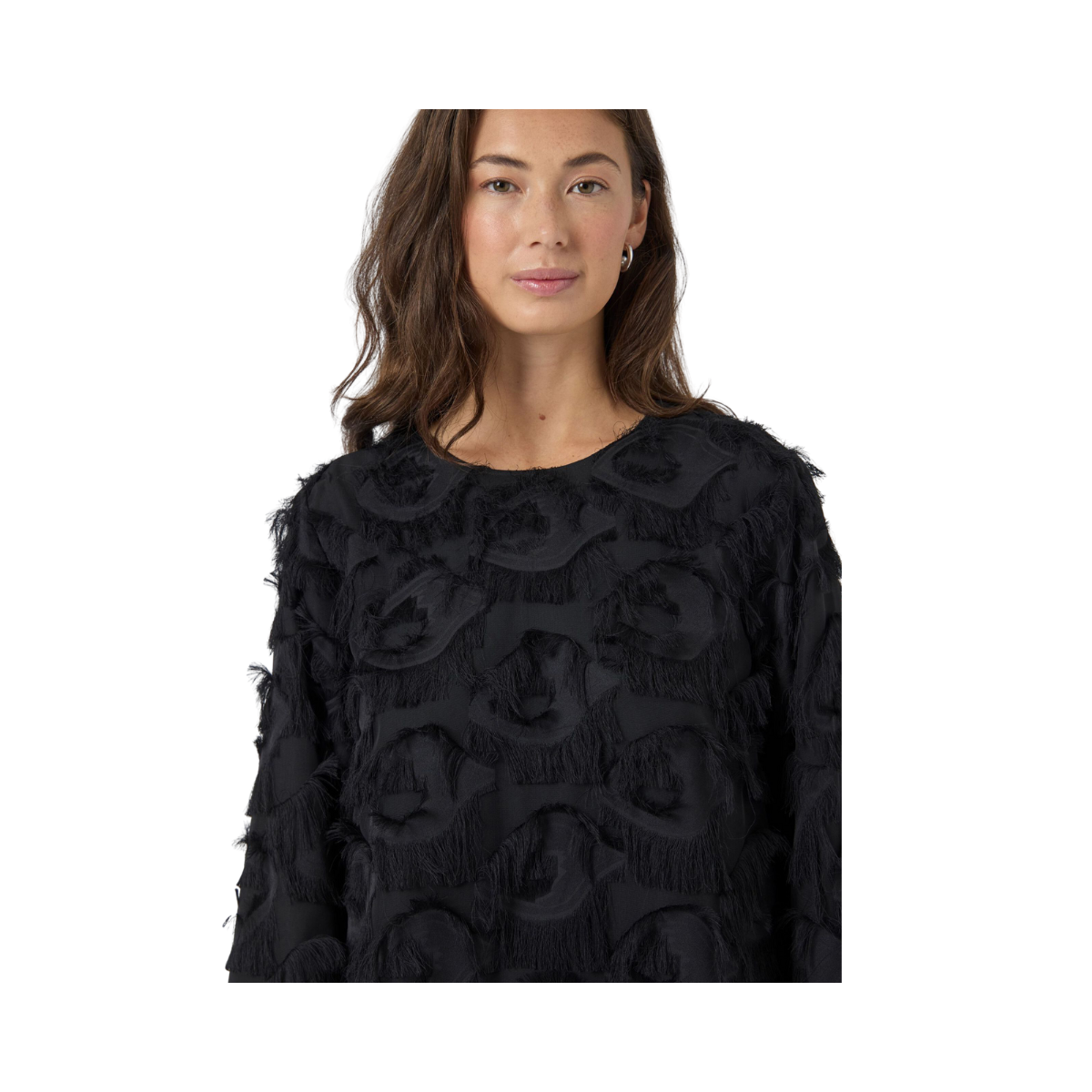 YASDIO LS SHORT DRESS - Black