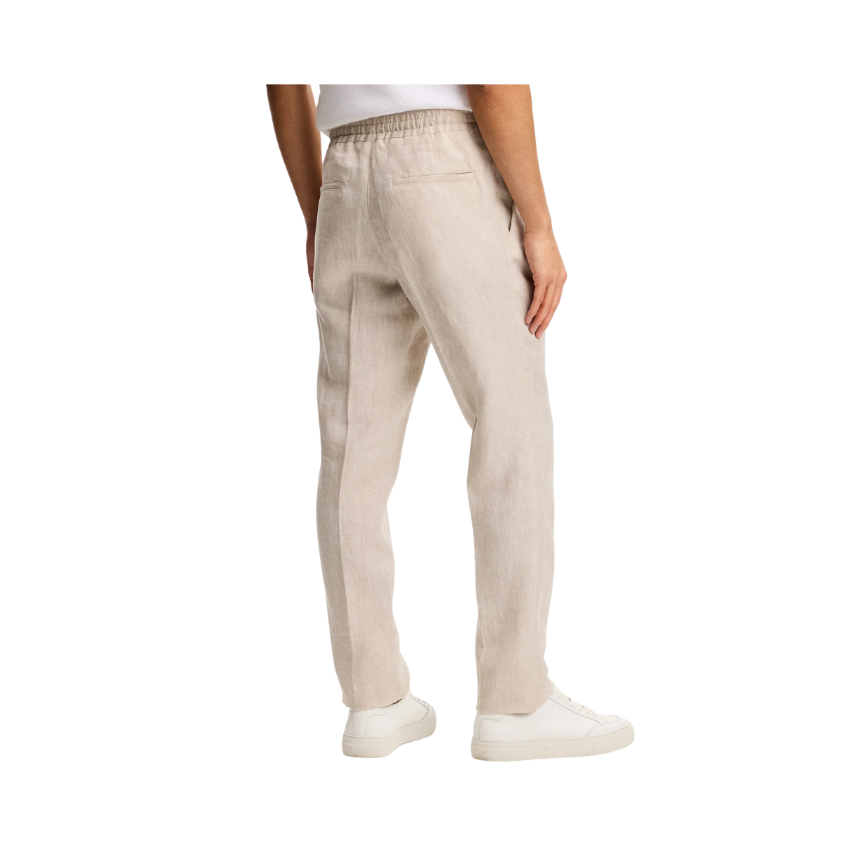 Soren Drape Linen Pants - Moonbeam