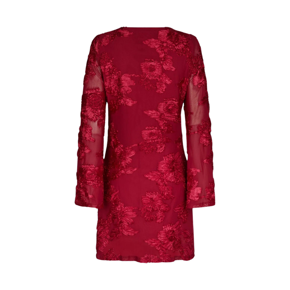 Dirina Big Flower Dress - Red