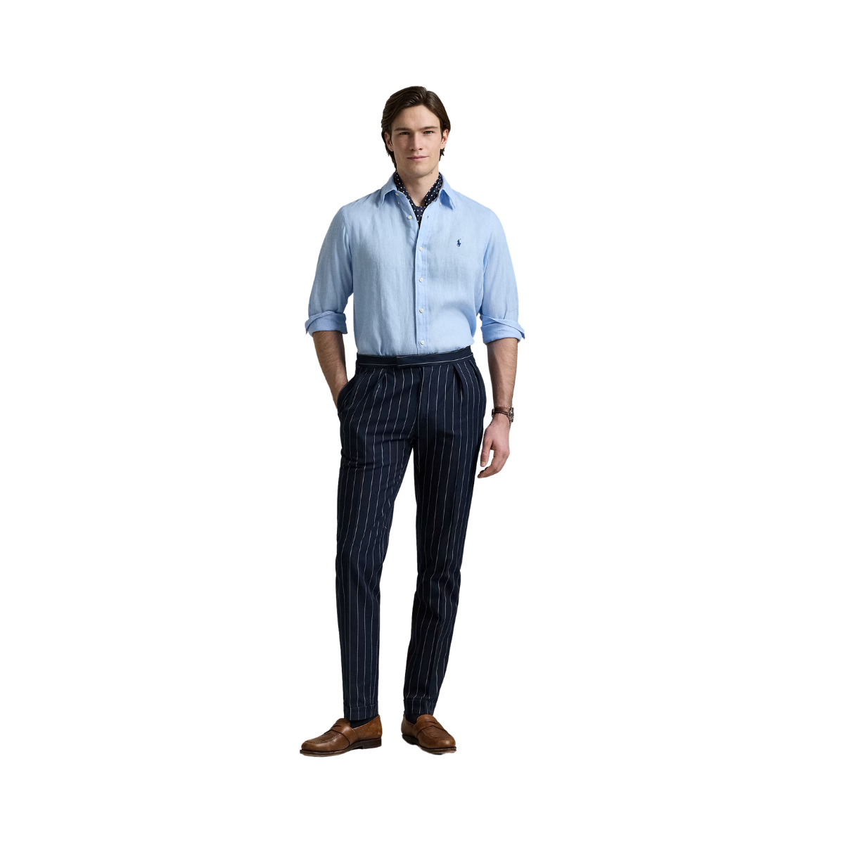 Long Sleeve Sport Shirt - Office Blue