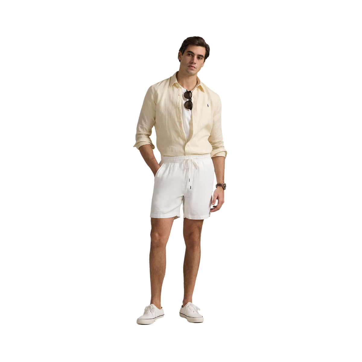 Long Sleeve Sport Shirt - Full Cream