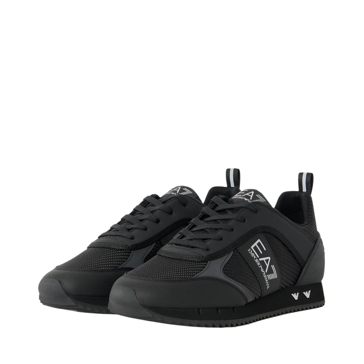 Shoes - Triple Black+Silver