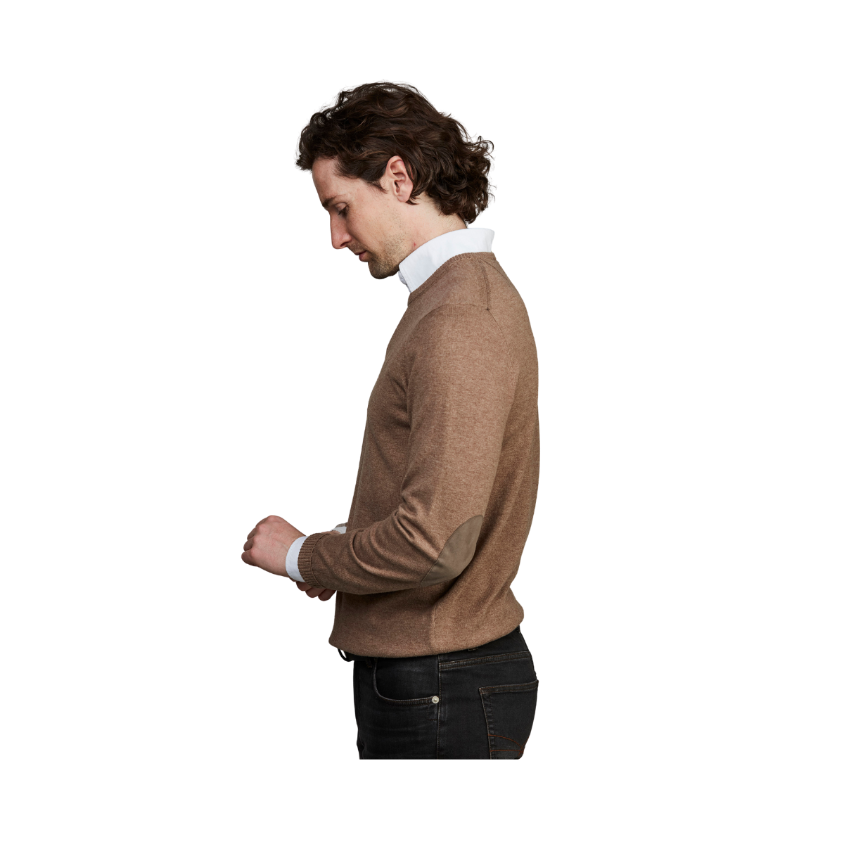 Crew Neck Sweater - Toffe Brown