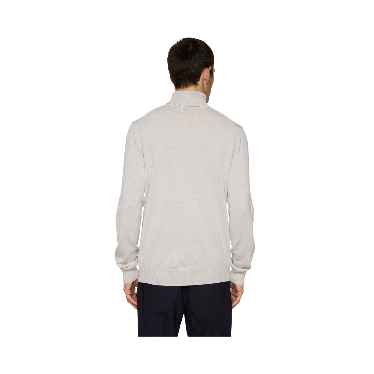 Kaden Merino Turtle Neck - Moonbeam Melange