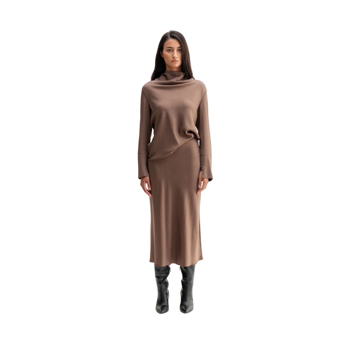 Ayumi Blouse - Light Brown