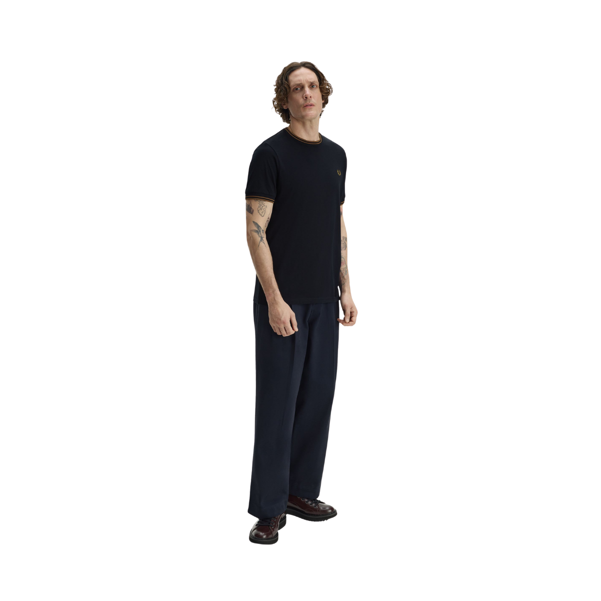 Twin Tipped T-Shirt - Navy/Bronze