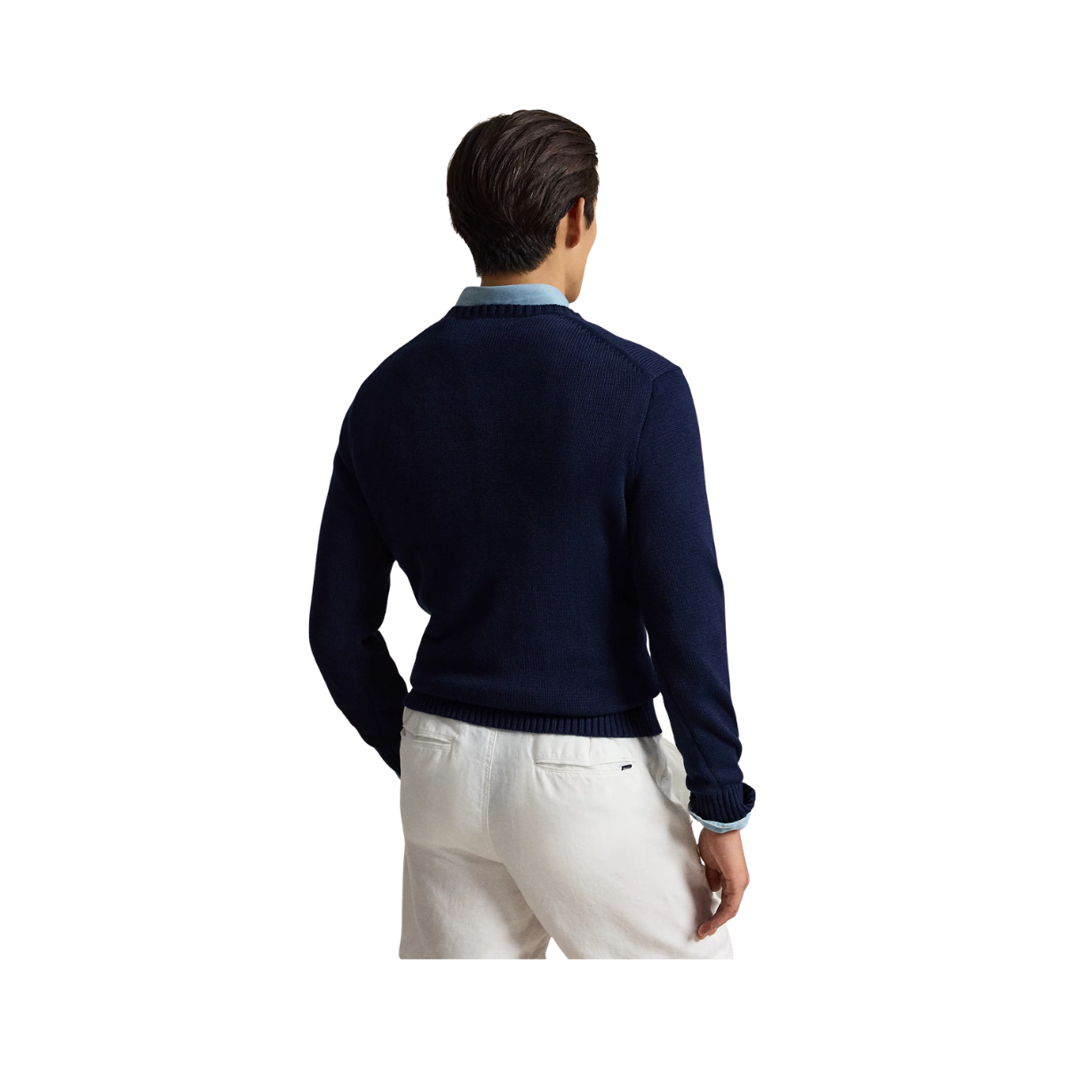 Cotton Crewneck Sweater - Hunter Navy