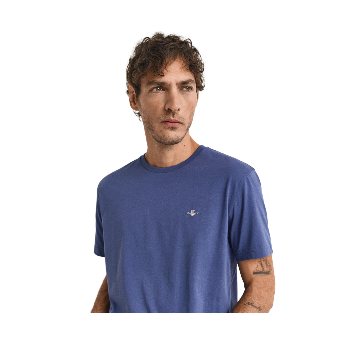 Shield SS T-Shirt - Dusty Navy