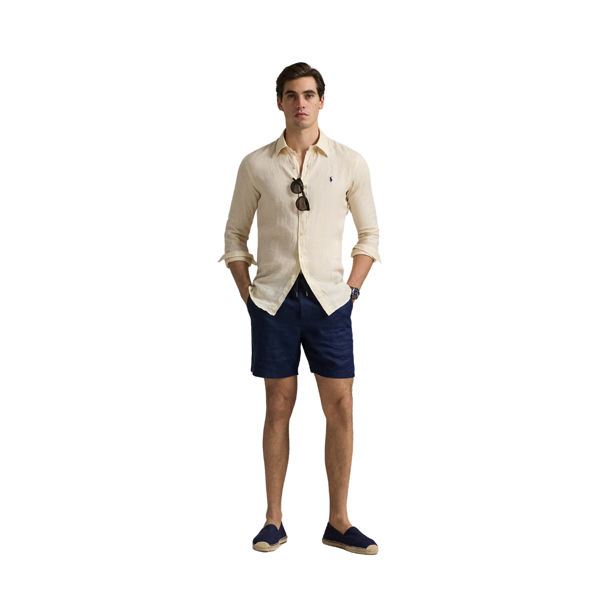 Long Sleeve Sport Shirt - Full Cream