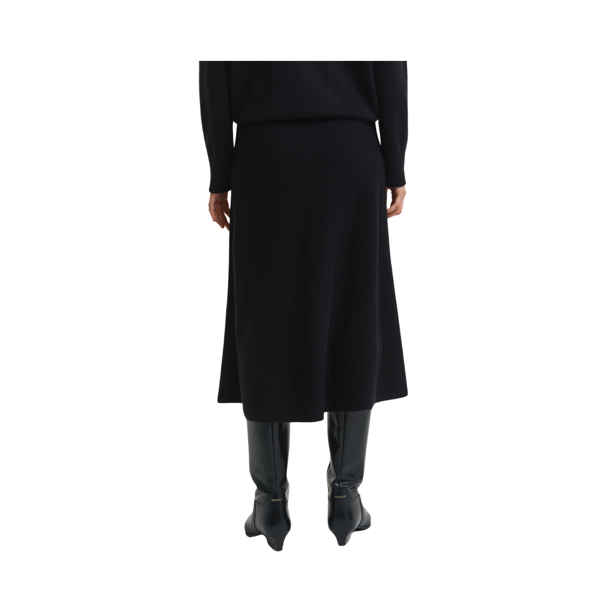 Superfine Lambswool Skirt - Black