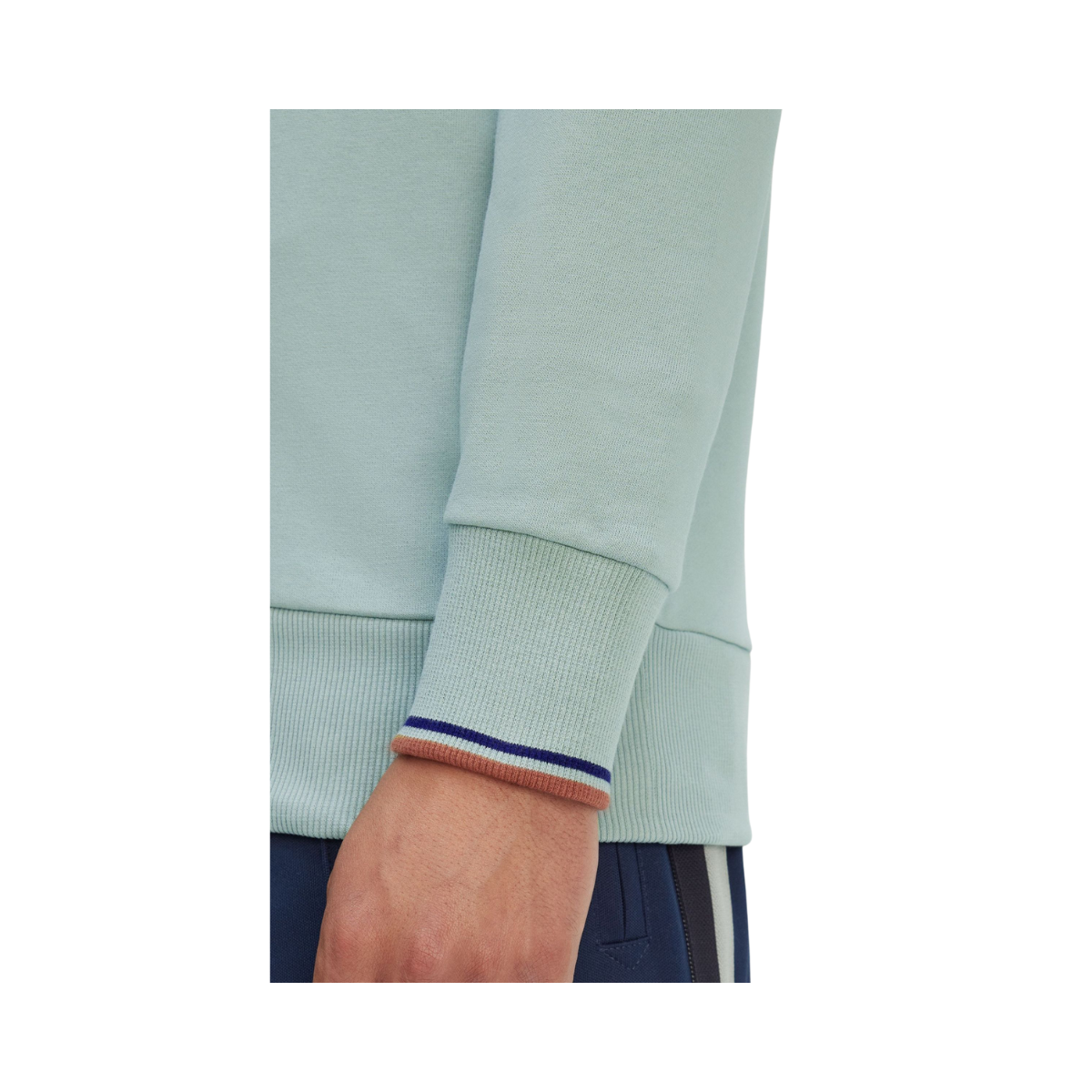 Half Zip Sweatshirt - Silver Blue