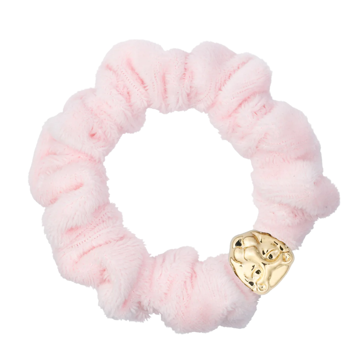 Velvet Mini Scrunchie - Cotton Candy