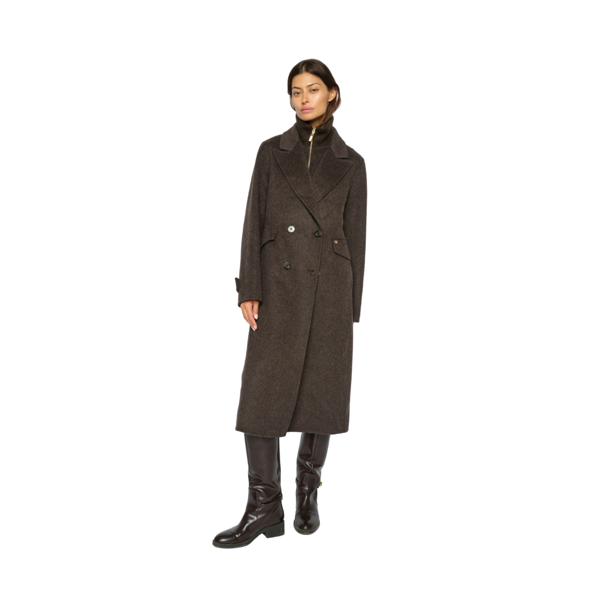 MMAlva Loisa Mock Neck Coat - Delicioso