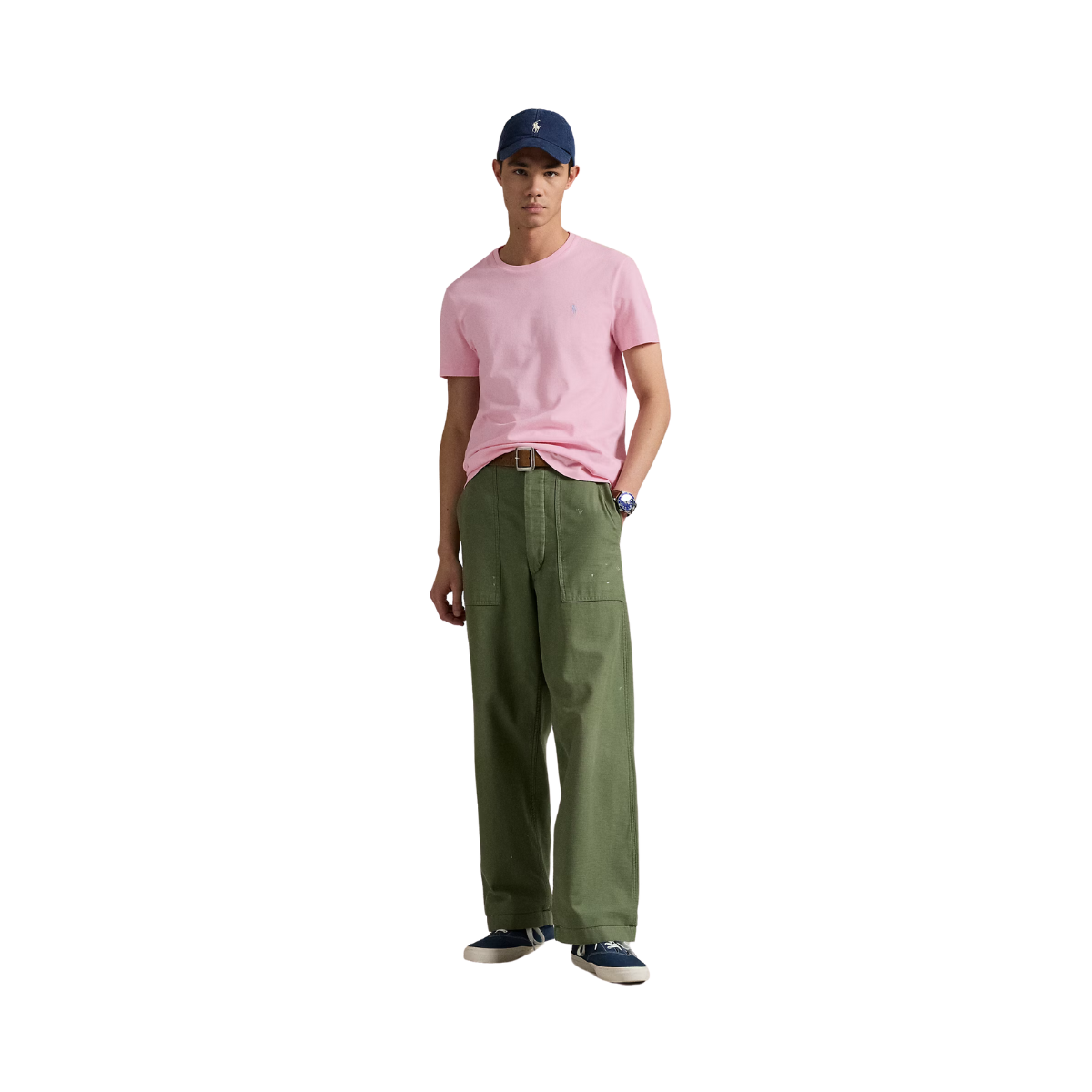 Classic Fit Crewneck T-Shirt - Bath Pink