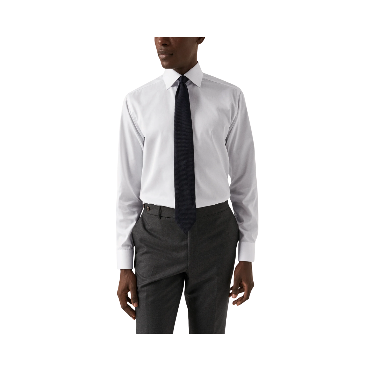 Signature Twill Shirt Cut Away Contemporary - White