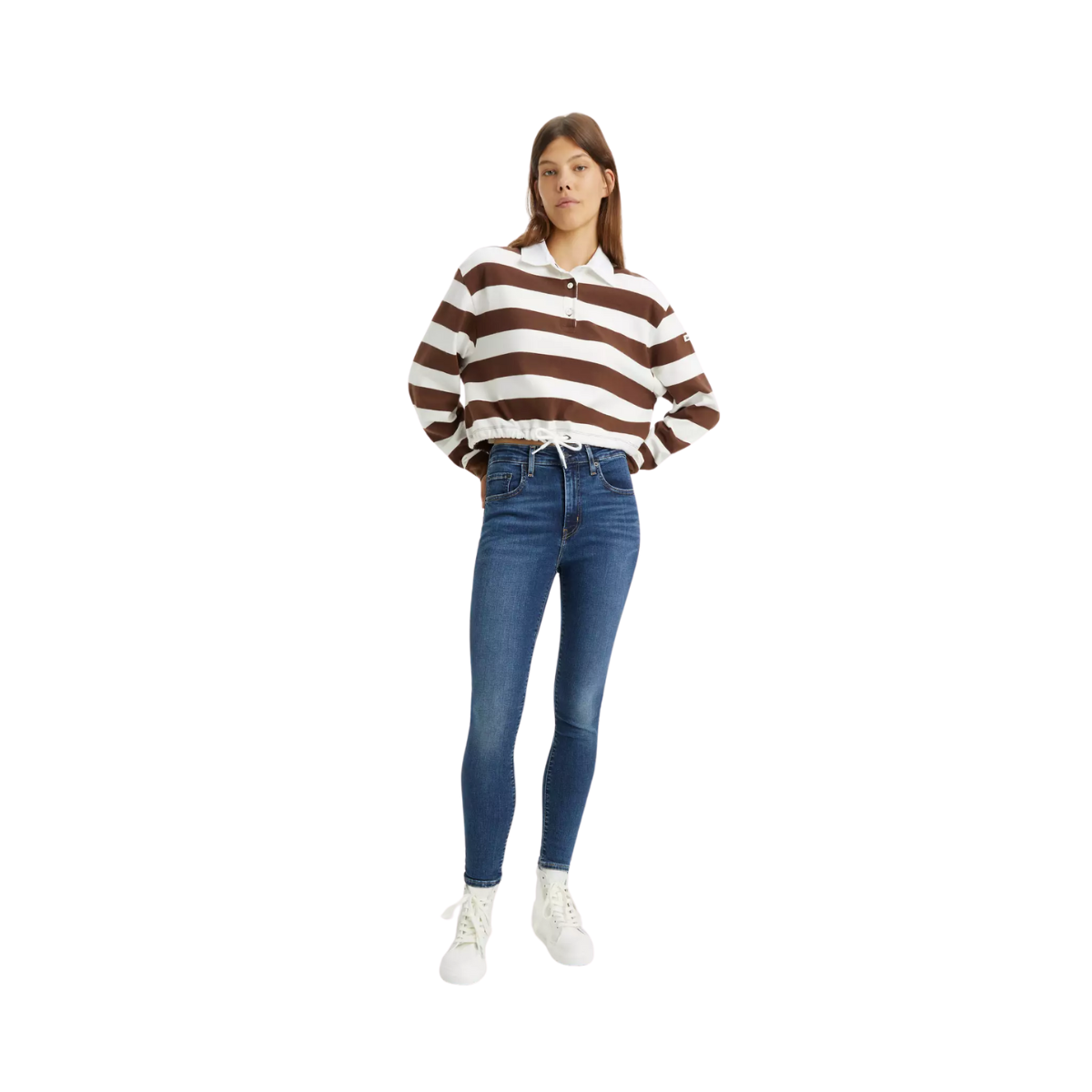 721 High Rise Skinny - Blue Wave Dark