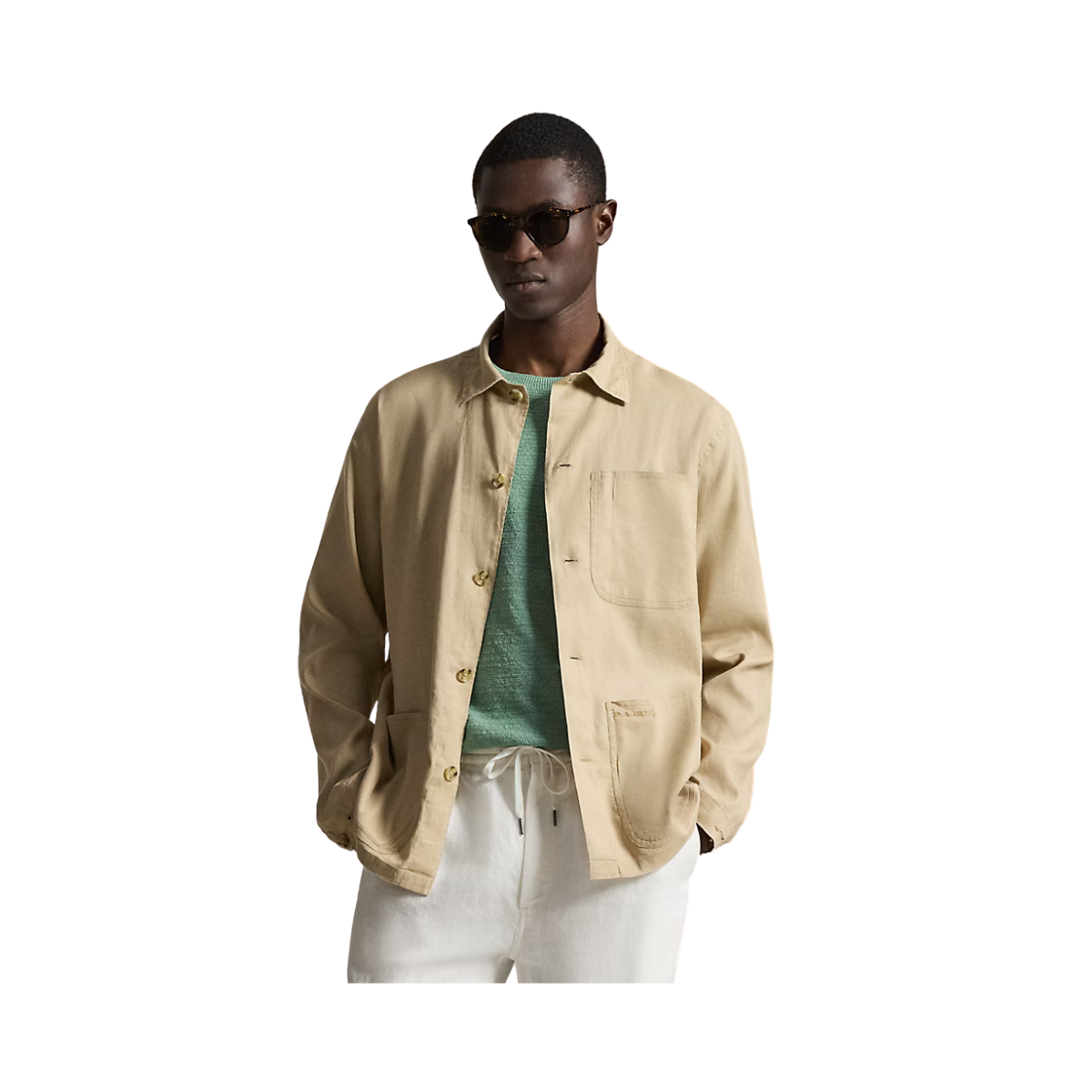 Woven Sport Shirt - Coastal Beige