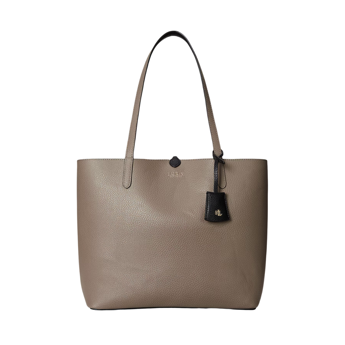 Reversible Medium Tote - Black/Taupe