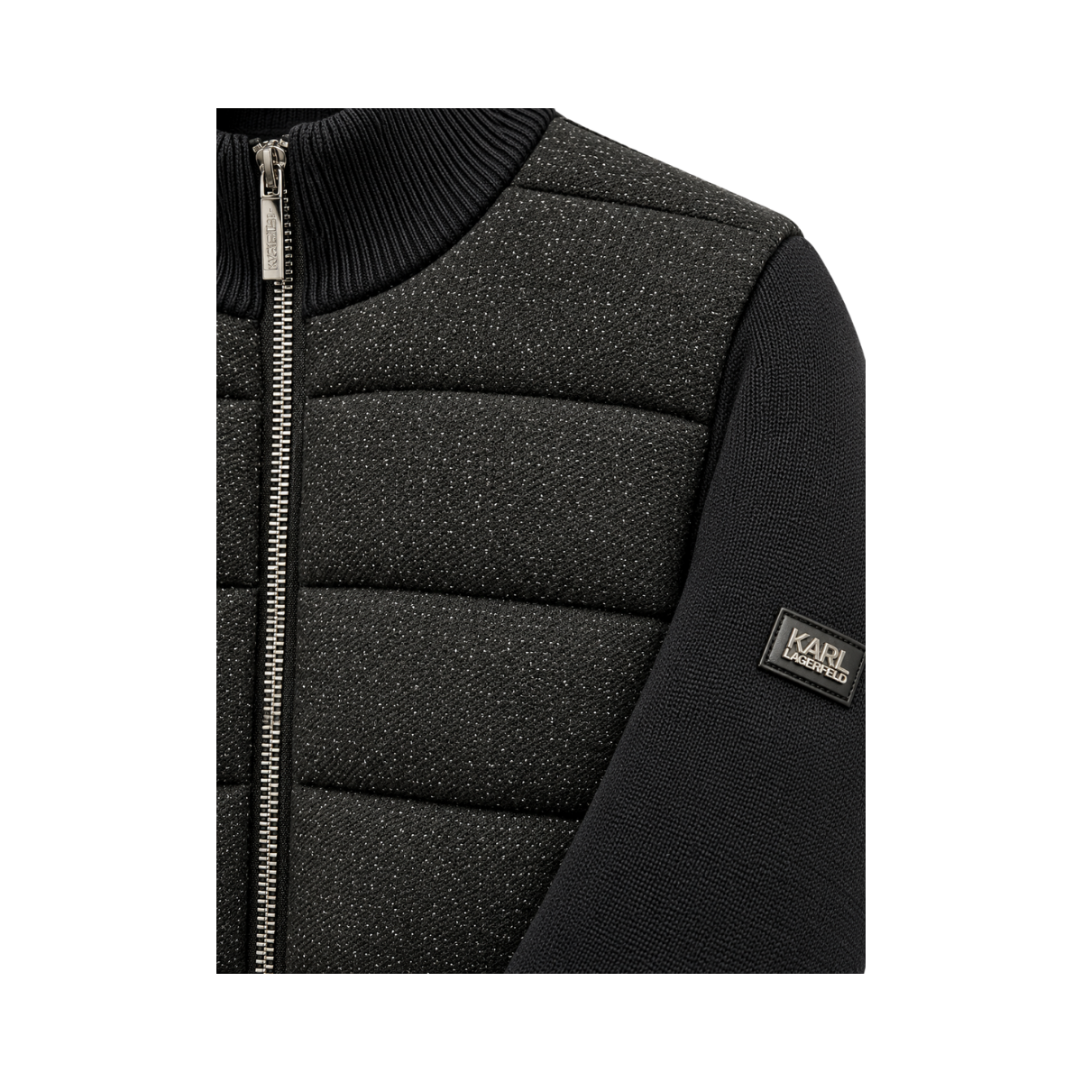 Knit Zip Jacket - Black