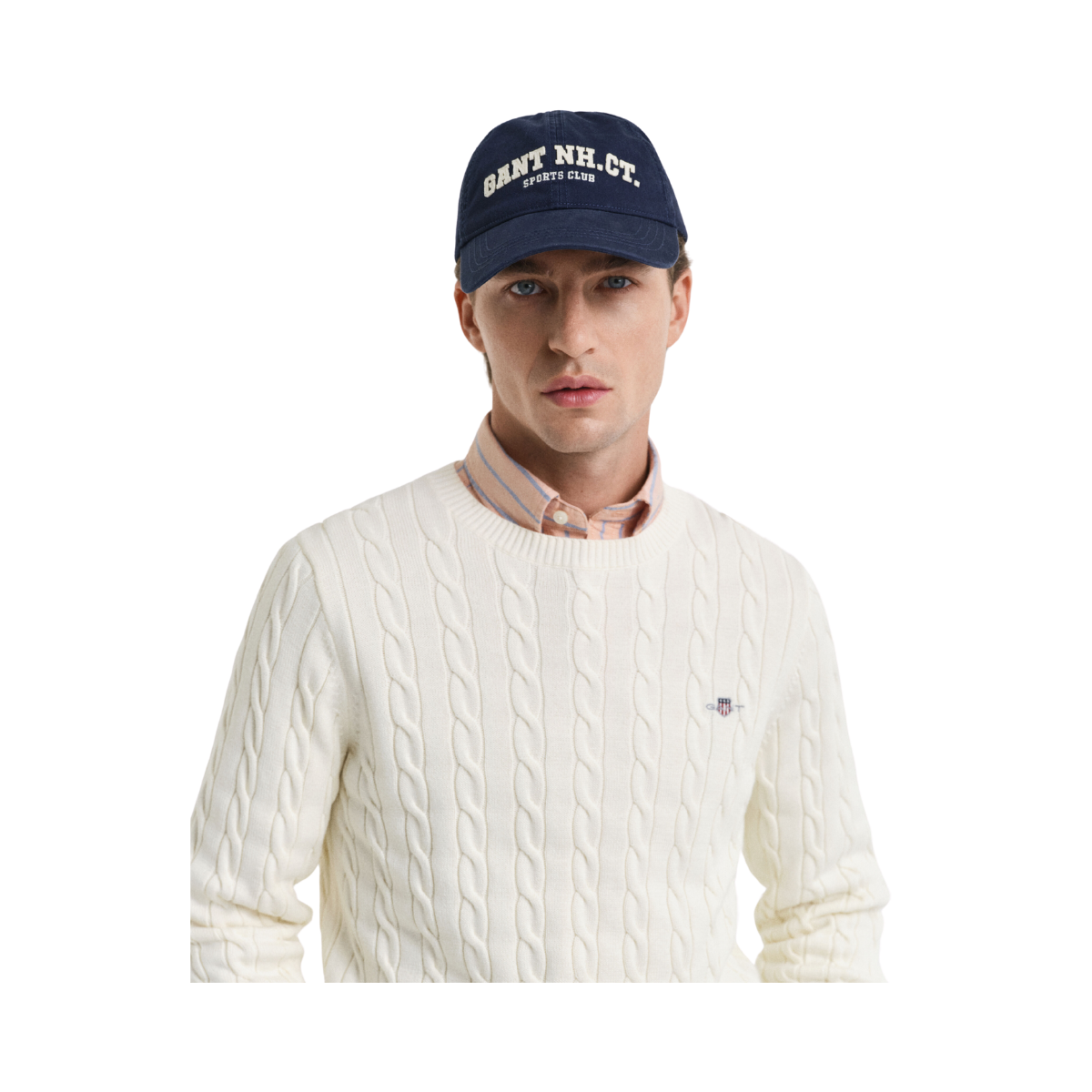 Cotton Cable C-Neck - Cream