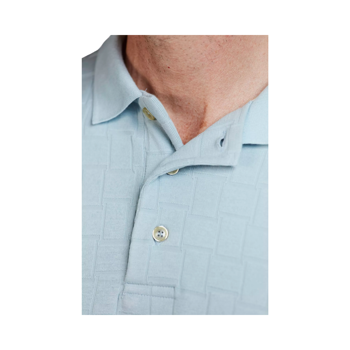 Structure Polo - Light blue