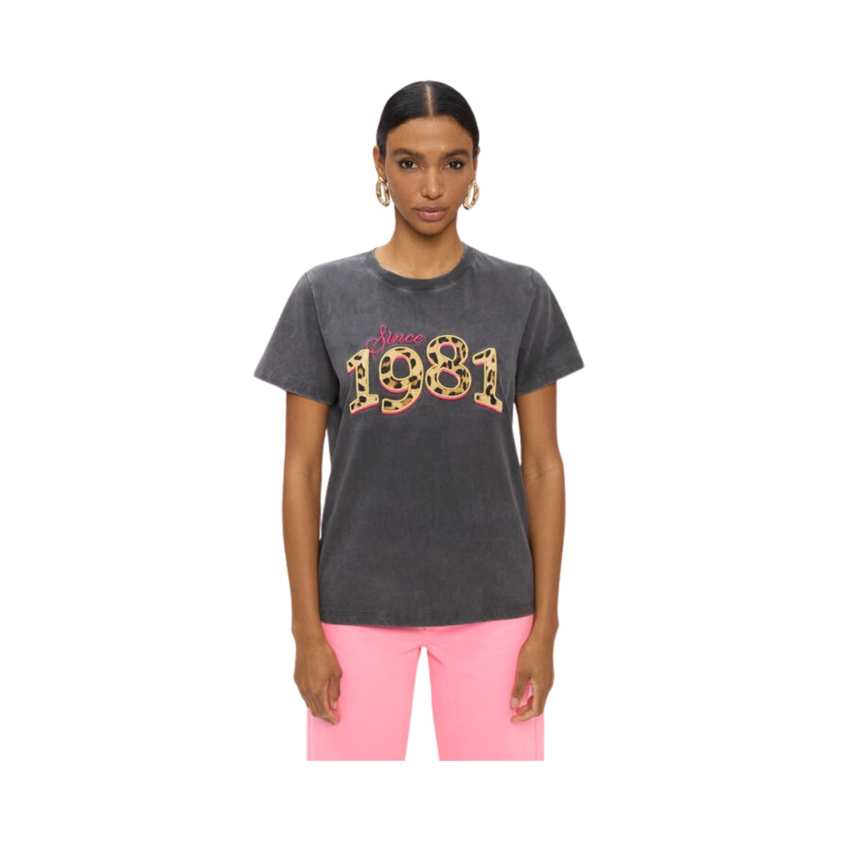 1981 Leopard T-Shirt - Dark Grey