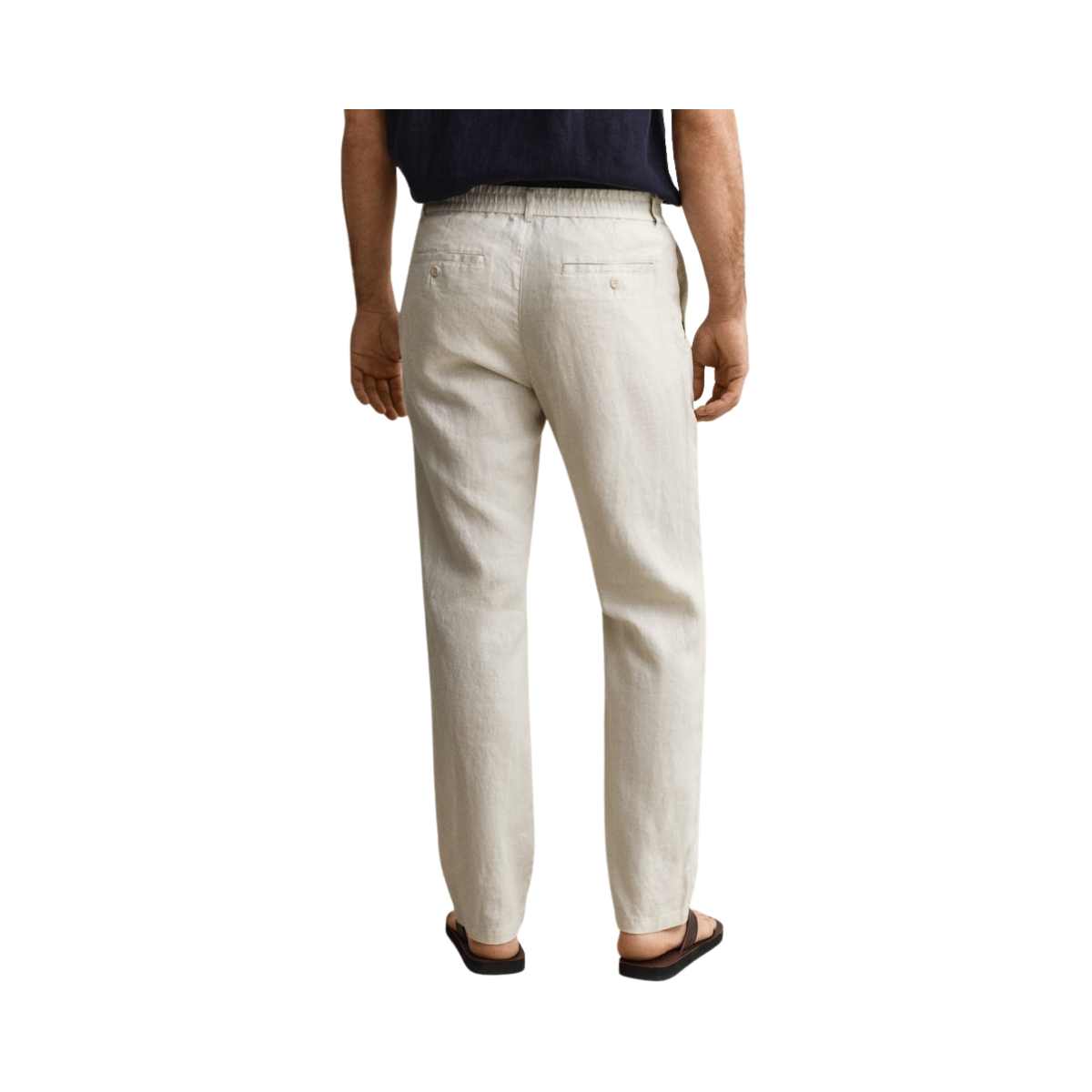 Reg Linen DS Pants - Sand