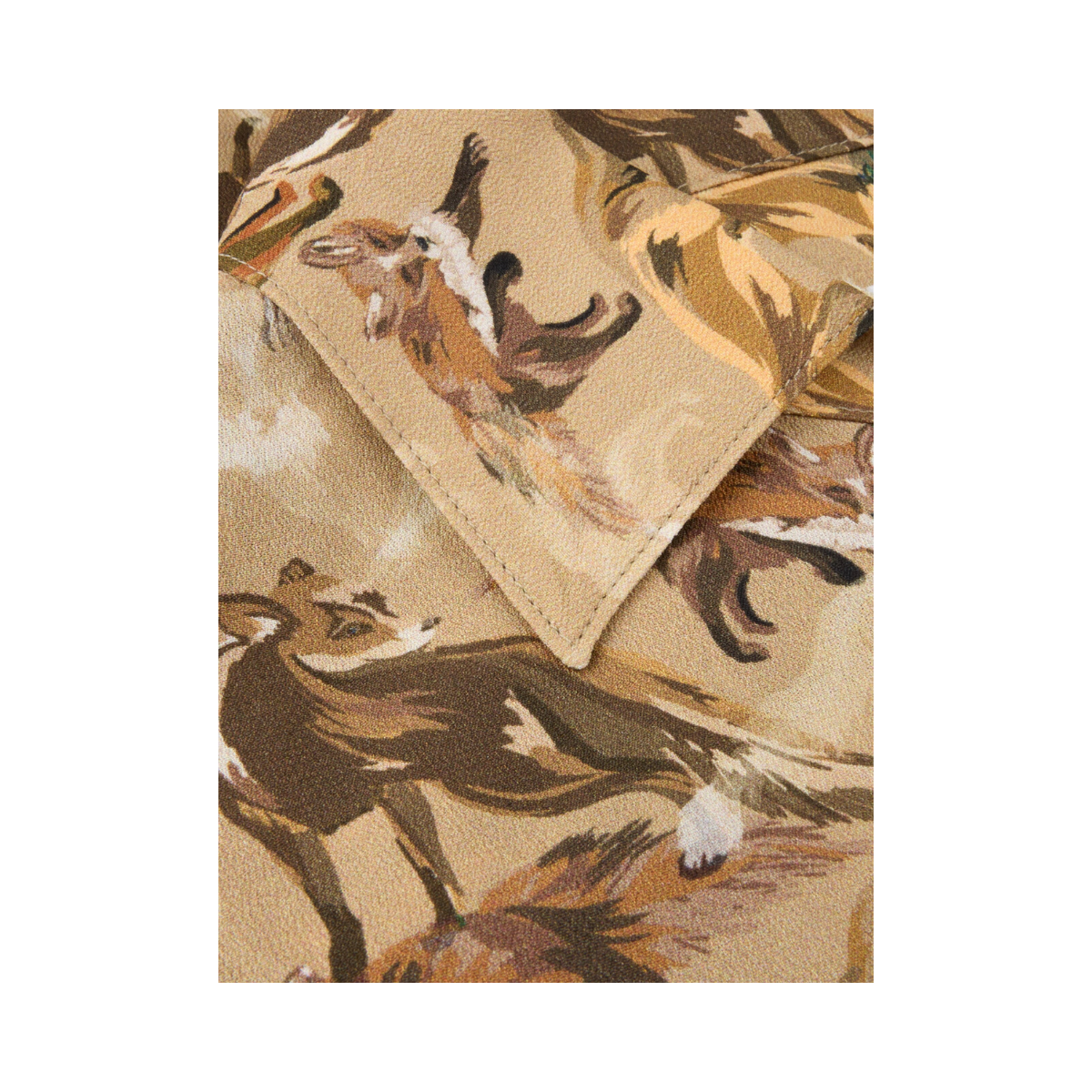 Siri Shirt - Light Brown Pattern