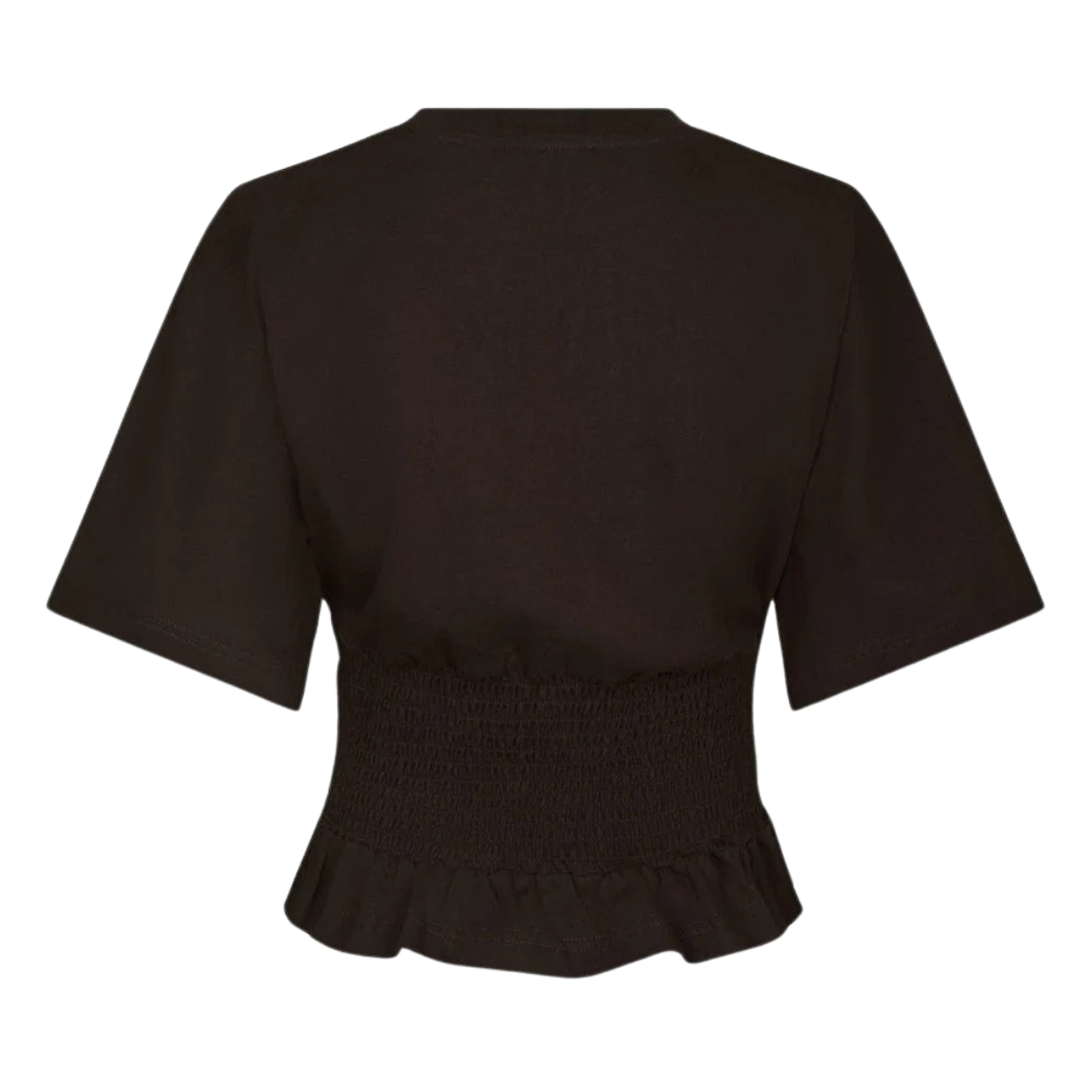 Dray Boxy Smock Tee - Dark Brown
